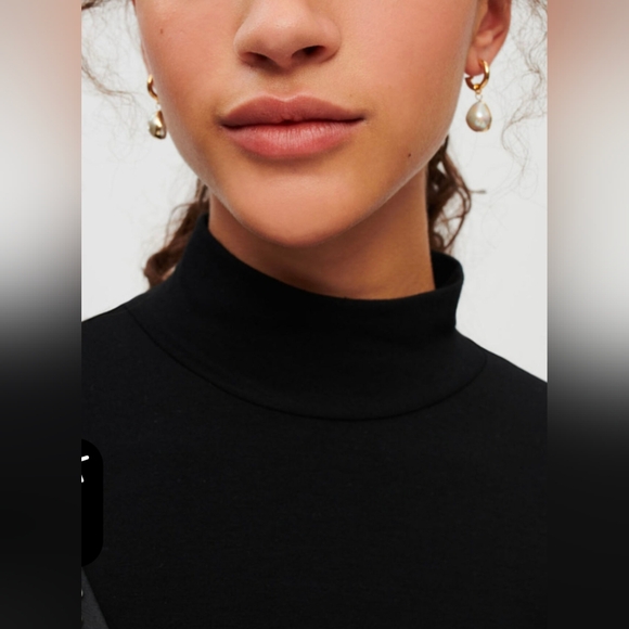 NWT MAJE Black satin dress with jeweled straps 40 Large - Picture 7 of 9